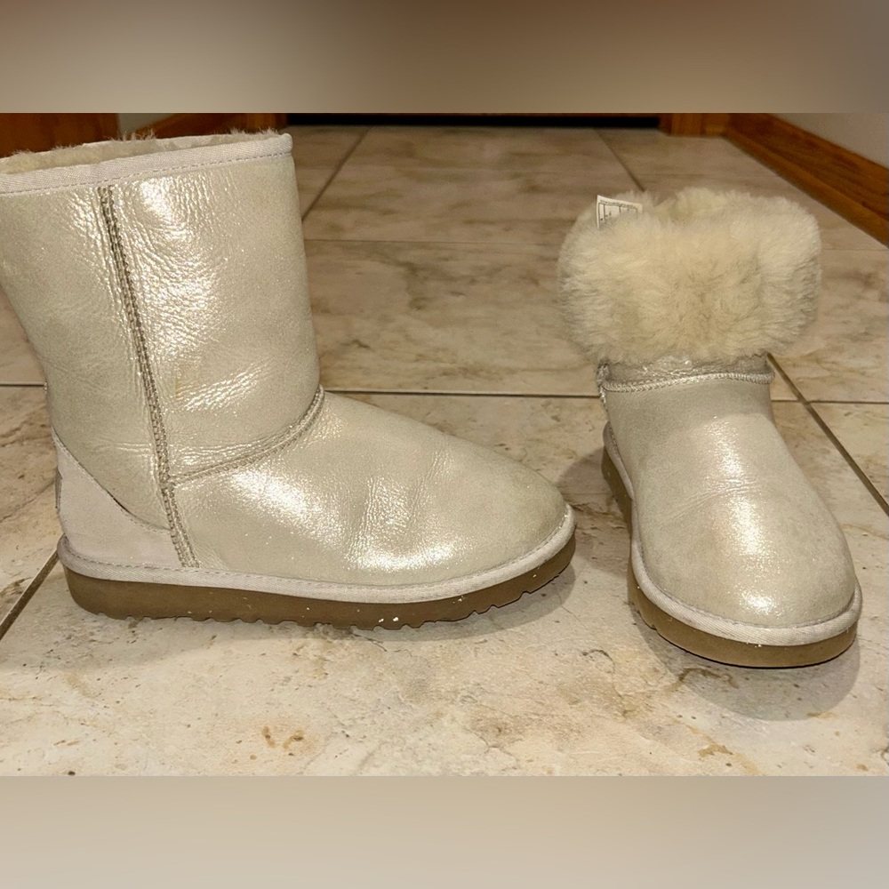 UGG Shimmering Cream Boots